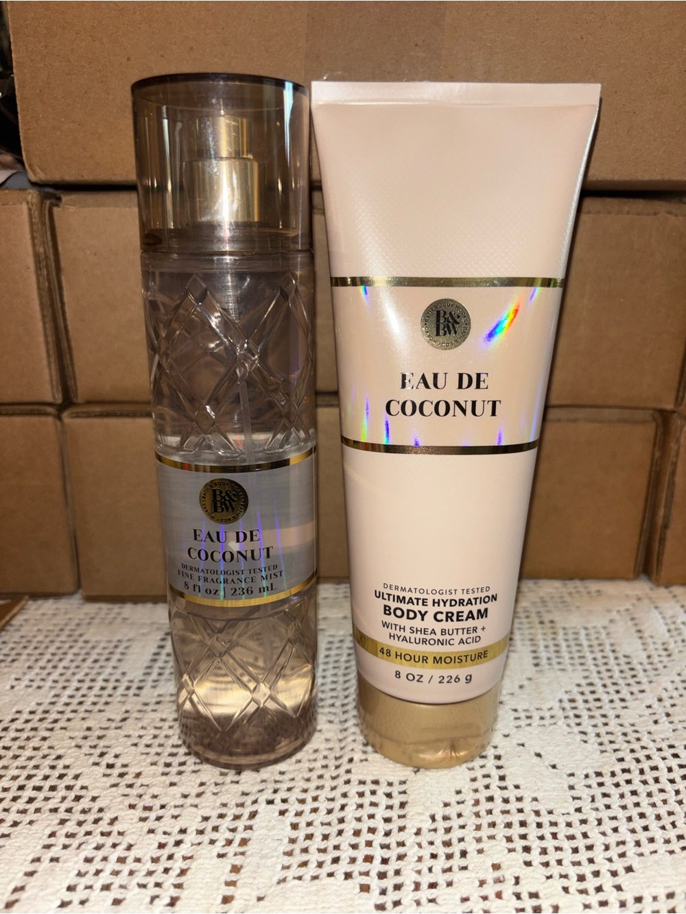(2026) Body Mist & Hydrating Body Cream - Coconut Scent